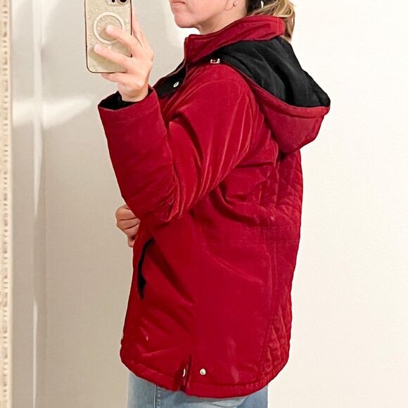 Winter Jacket, hooded, Quilted, Liz Claiborne, Small - Picture 10 of 10